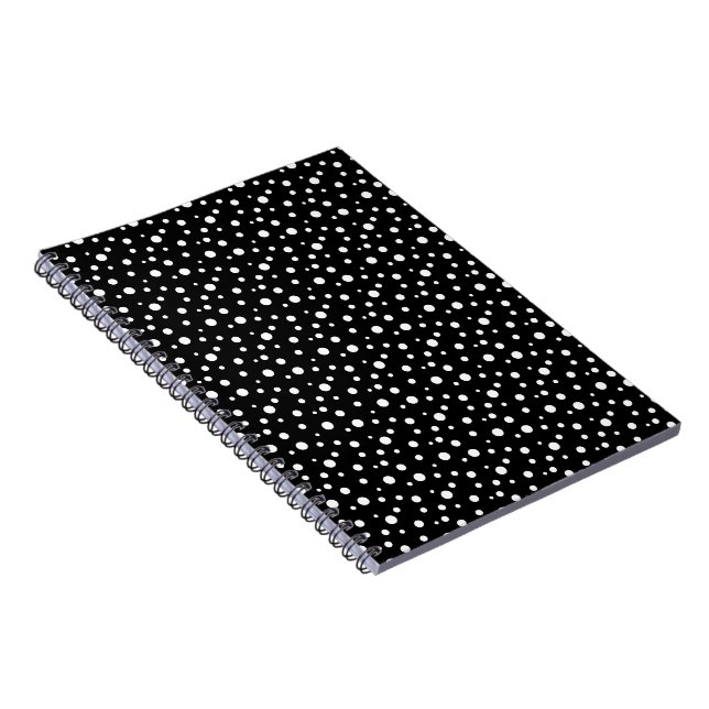 Carnet Carnet-Noir et Pois blancs (Côté Droit)