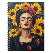 "Carnet personnalisable inspiré par Frida Kahlo -