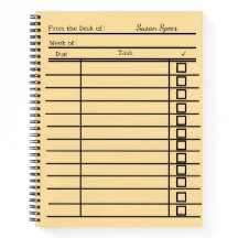 "carnet spiral de carte de bibliothèque vintage pe