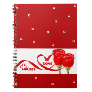 Carnet Carnets-cadeaux Red Roses pour infirmière