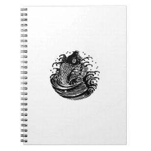 Carnet carpe dans l'eau