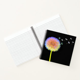 Carnet Carré Dandelions Graines Neon