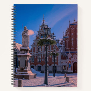 Carnet Carré de la mairie de Riga en hiver