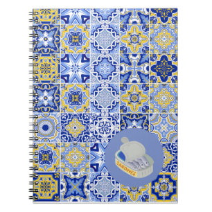 Carnet Carreaux bleus et araignées