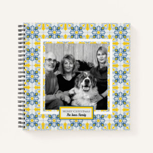 Carnet Carreaux portugais Cadre photo pour Noël en famill