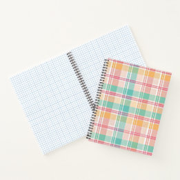 Carnet Carreaux Vichy Multicolores