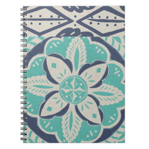 Carnet Carrelage bleu Batik IV