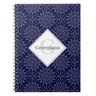 Carnet Carrelage personnalisé Ditsy Winter Snow Angels