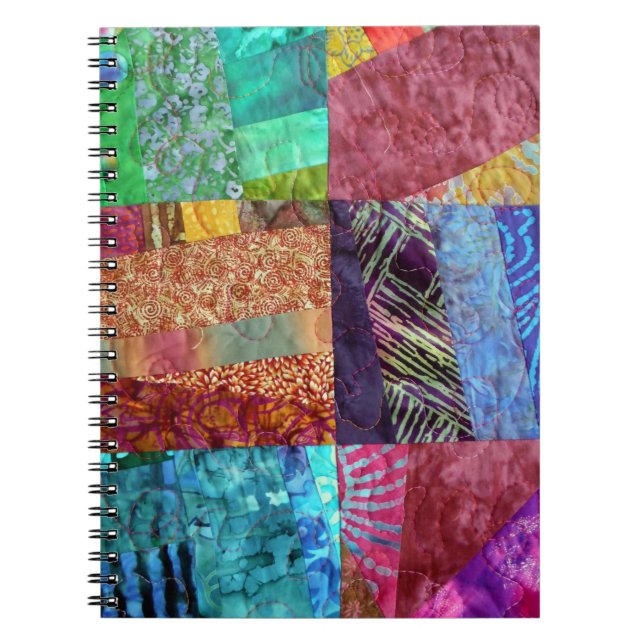 Carnet Carrés piquants de batik créatif de Faux (Devant)