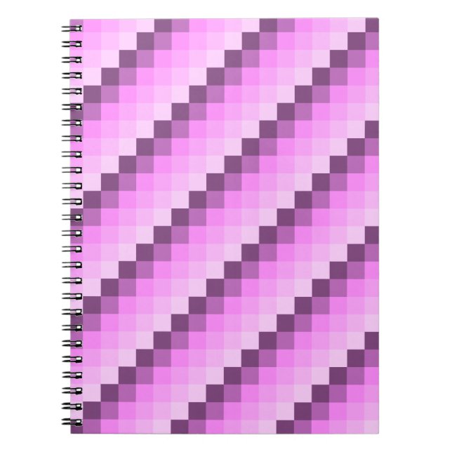 Carnet Carrés rose et violet (Devant)