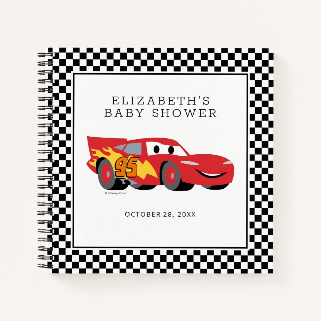 Carnet Cars Lightning McQueen Baby shower (Devant)