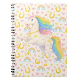 Carnet Cartable Cheval Arc-en-ciel pour Enfants — Cooper 