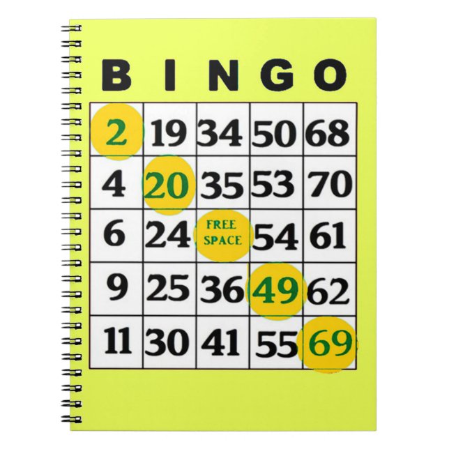 Carnet Carte BINGO (Devant)
