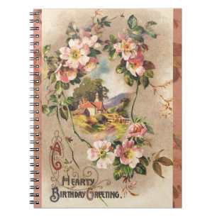 Carnet Carte d'anniversaire vintage