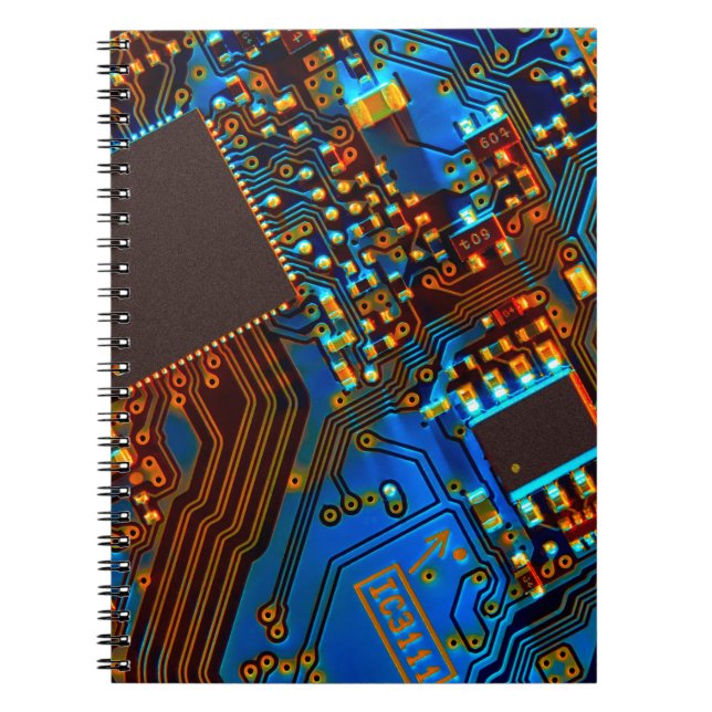 Carnet Carte de circuit électronique fermer. arrière - pl (Devant)