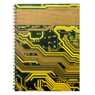 Carnet carte de circuits informatiques, abstraite, a