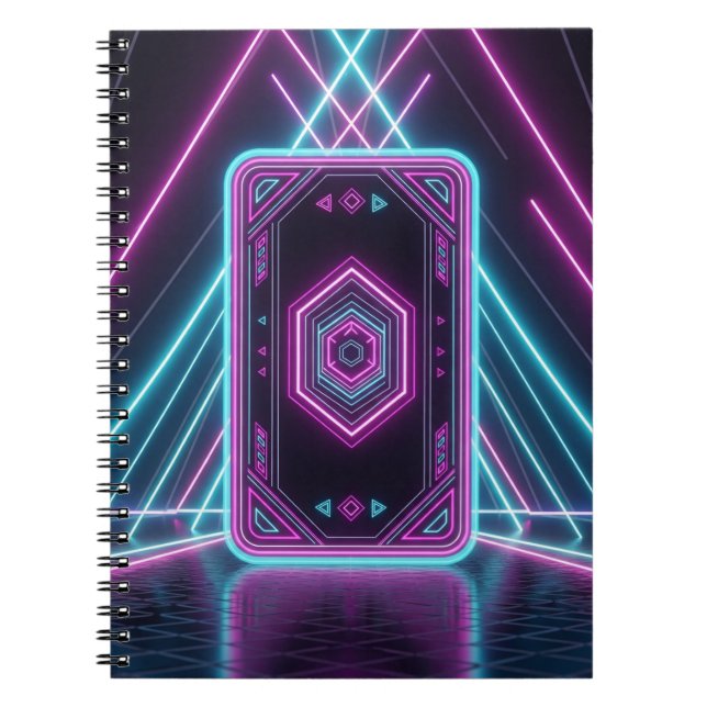 Carnet Carte de jeu Futuriste Neon (Devant)