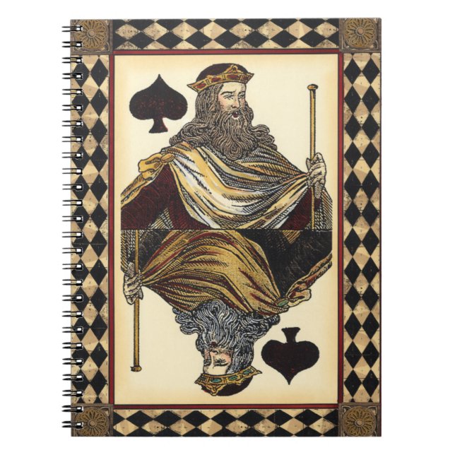 Carnet Carte de jeu King of Spades par Vision Studio (Devant)
