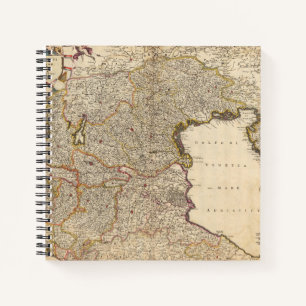 Carnet Carte de la région de Venise, Italie