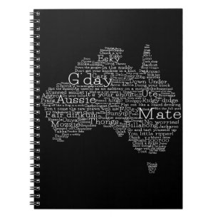 Carnet Carte de l'argot australien