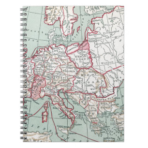 Carnet CARTE De l'EUROPE, 12ème siècle