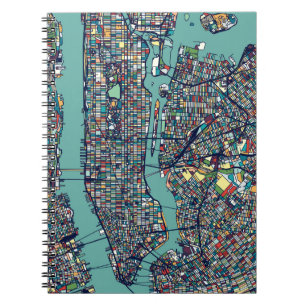 Carnet Carte de Manhattan New York