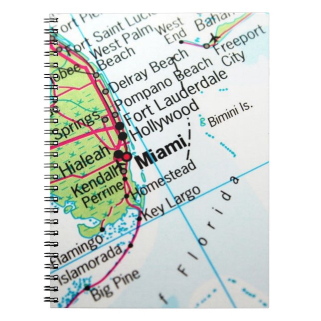Carnet Carte de Miami (Devant)