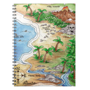 Carnet Carte de pirate