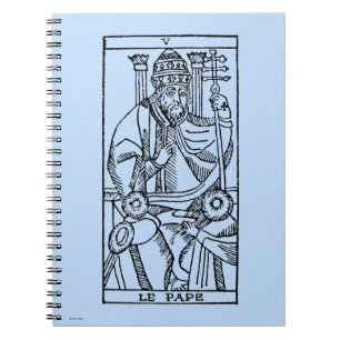 Carnet Carte de tarot : Le pape