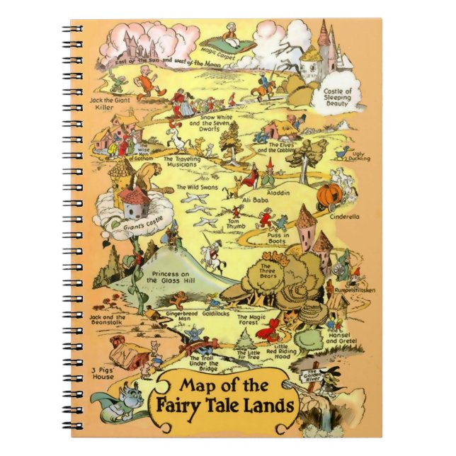 Carnet Carte des Terres de contes de fées (Devant)