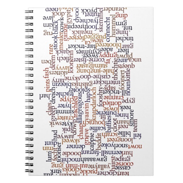 Carnet Carte dorique de mot (Devant)