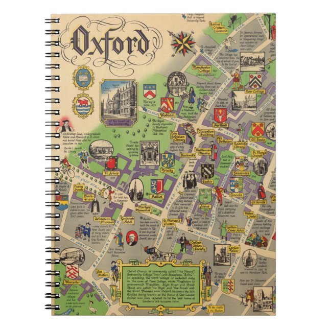 Carnet Carte d'Oxford, Angleterre (British Railways) (Devant)