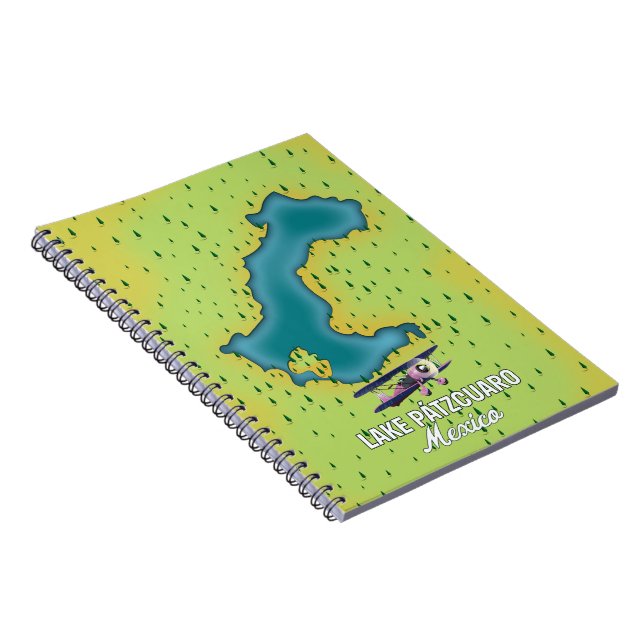 Carnet Carte du lac Pátzcuaro Mexique (Côté Droit)