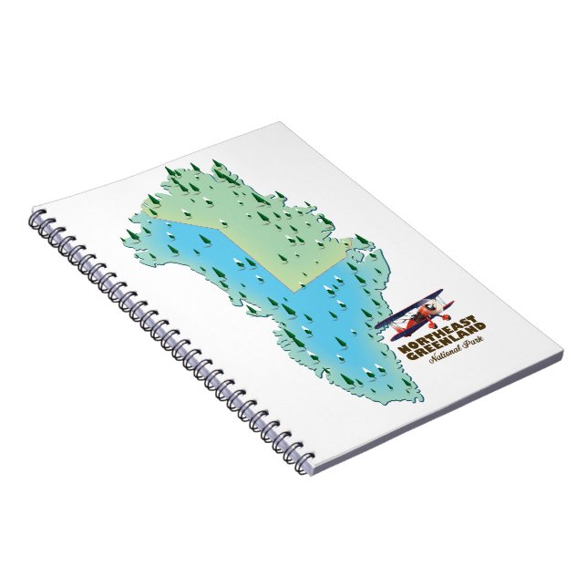 Carnet carte du parc national du Nord-Est du Groenland (Côté Droit)