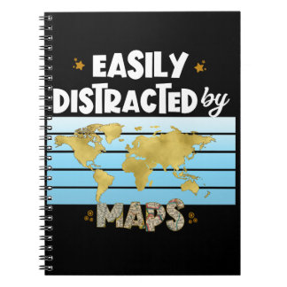 Carnet Carte facilement distrait Géographie Cartographie