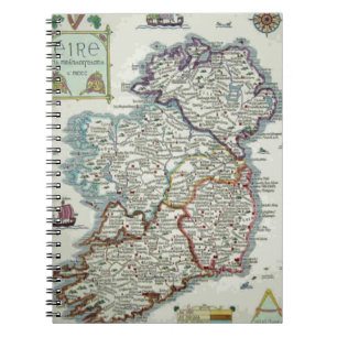 Carnet Carte Irlande - Carte historique irlandaise Eire E