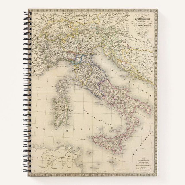 Carnet Carte Italie (Devant)