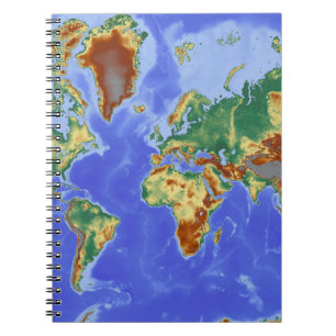 Carnet Carte mondiale géographique internationale