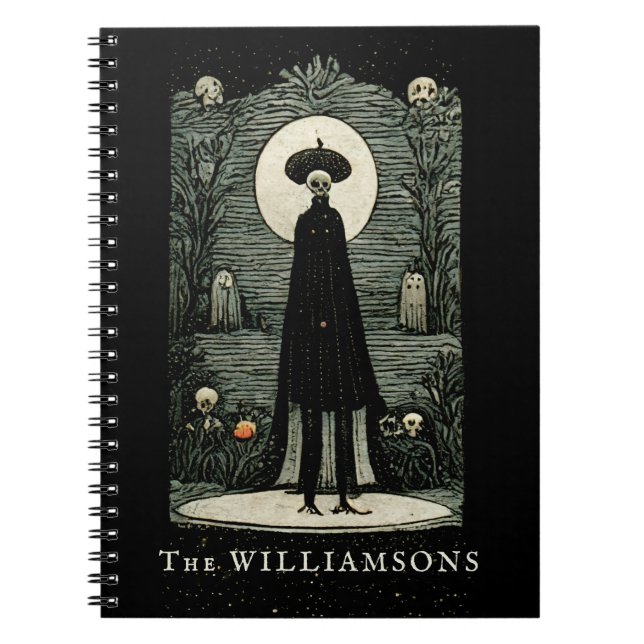 Carnet Carte Tarot Halloween Déplaisante foncée inspirée (Devant)