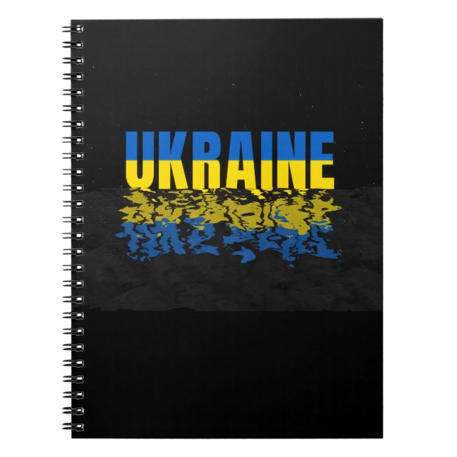 Carnet Carte ukrainienne. Drapeau ukrainien. Ukraine (Devant)