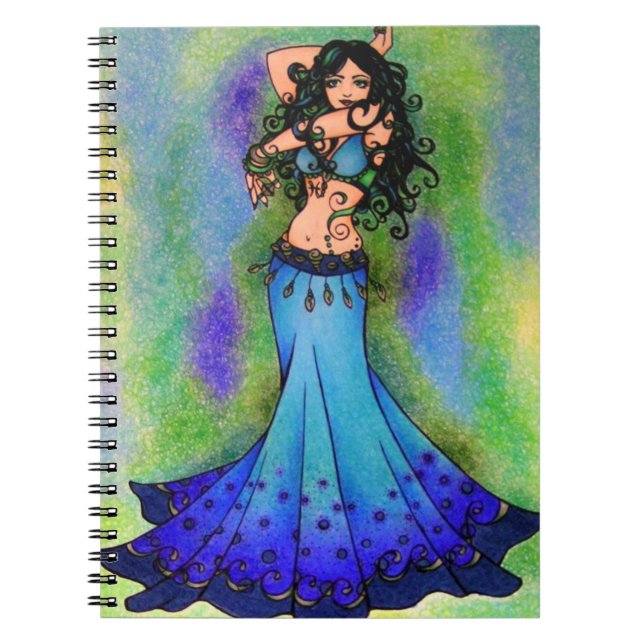Carnet Cartes d'anniversaire de la danseuse du ventre (Devant)