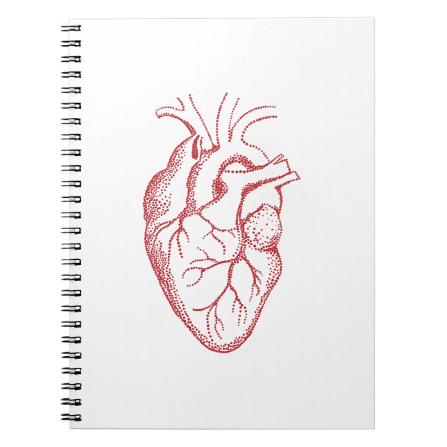 Carnet Cartographie de l'anatomie cardiaque humaine (Devant)