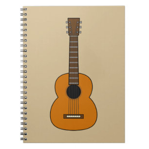 Carnet Carton simple de guitare acoustique