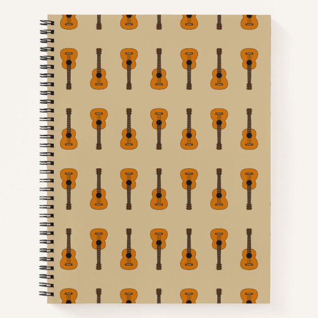 Carnet Carton simple de guitare acoustique (Devant)