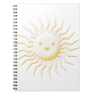 Carnet Cartoon Smiling Face Soleil
