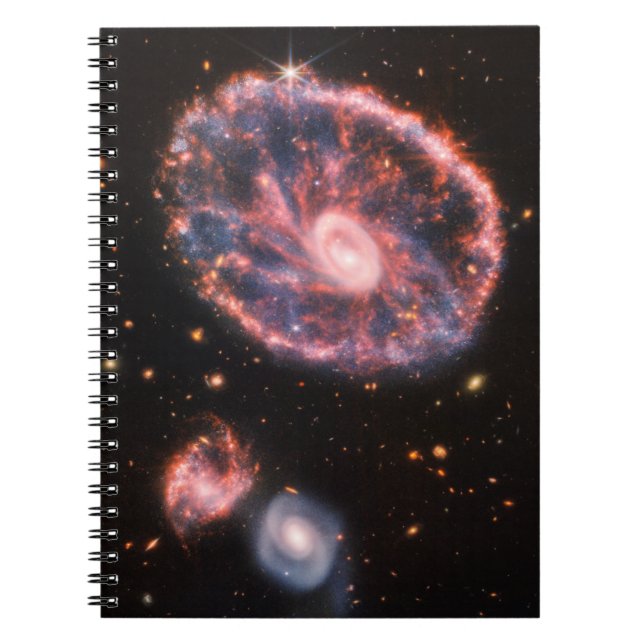 Carnet Cartwheel Galaxy JWST James Webb Télescope spatial (Devant)