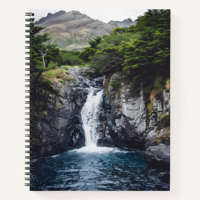 Carnet Cascade dans la forêt (Devant)