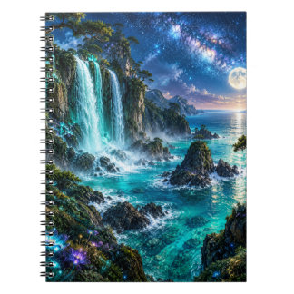 Carnet Cascade Fantastique Magique sur la Côte Océanique 