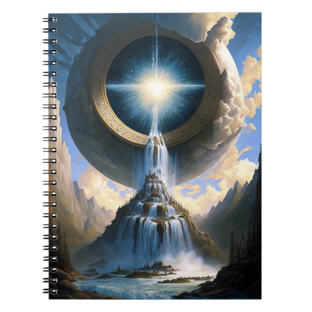 Carnet Cascade magique Imaginaire surréaliste Art (Devant)