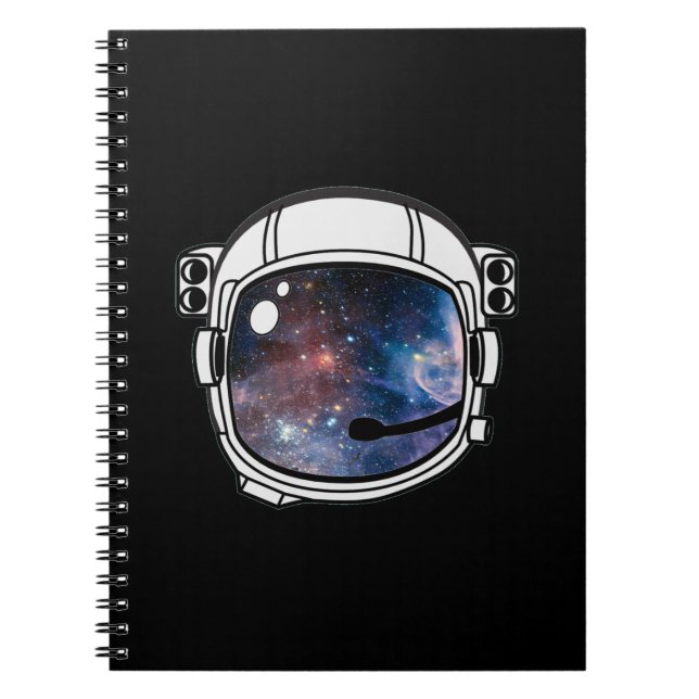 Carnet Casque d'astronaute spatiale (Devant)